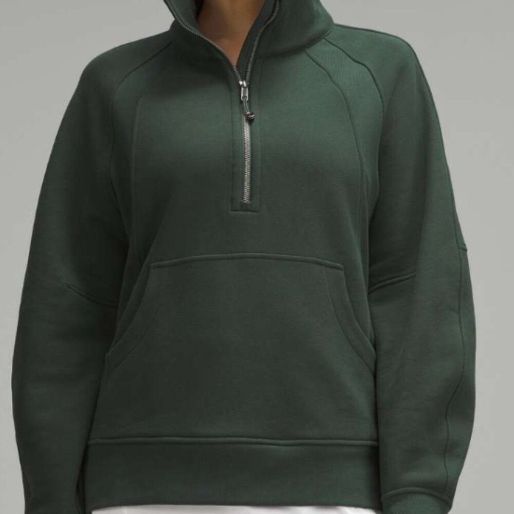 Lululemon Scuba Oversized Funnel-Neck Half Zip *Long Legacy Green M/L - Picture 1 of 6
